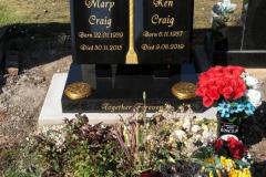 Graveside memorial — Mary Craig, Sean Craig, Together Forever
