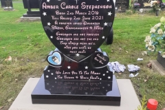 Black granite memorial — Robert Connell Stephenson