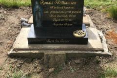 Granite headstone — Ronald Wilkinson, Rest In Peace