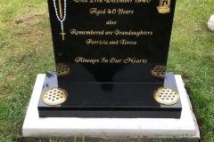 Granite headstone — Remembered our Grandparents