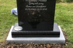 Granite headstone — beloved parent and grandparent