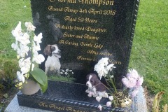 Granite headstone — Sophia Thompson memorial